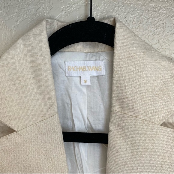 Rachael Wang Oversized‎ oatmeal blazer neutral size Small - Picture 5 of 12